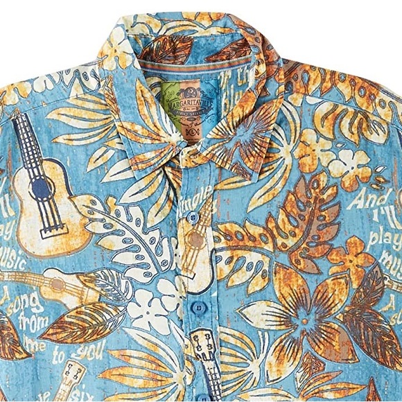 MARGARITAVILLE - BBQ Shirt! Copen Blue! BRAND NEW - NEVER WORN BEFORE WITH TAGS! - Picture 4 of 6
